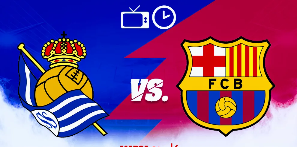 موعد مباراة برشلونة وريال سوسيداد والقنوات الناقلة في الدوري الإسباني