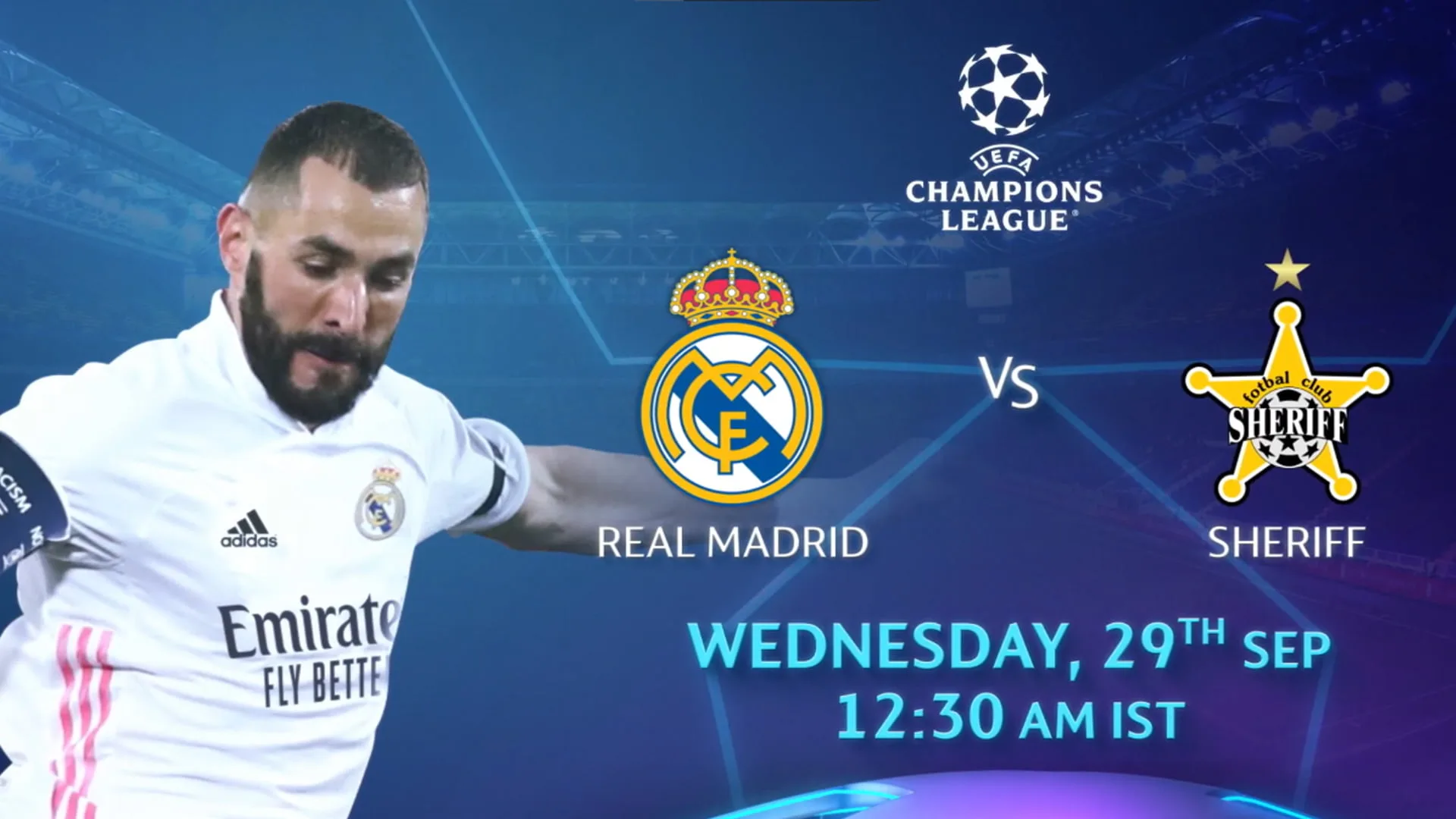 ملخص وأهداف مباراة ريال مدريد وشيريف تيراسبول في دوري ابطال اوروبا