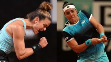 Je vais juste y aller Ons Jabeur sattend a un