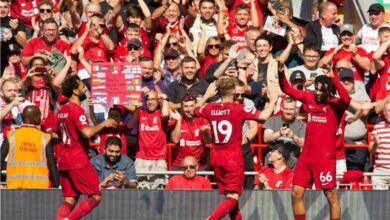 شاهد مهرجان أهداف ليفربول تسعة ضد بورنموث في الدوري الإنجليزي