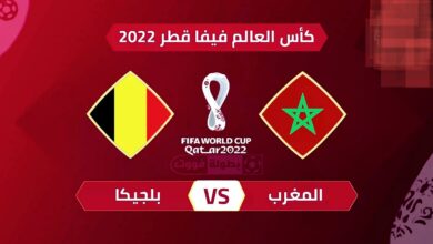 موعد مباراة المغرب وبلجيكا والقنوات الناقلة في كأس العالم