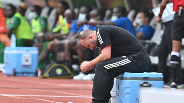 جمال بلماضي حزين في نهاية مباراة سيراليون