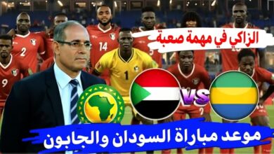 توقيت مباراة السودان والجابون والقنوات الناقلة في تصفيات كأس إفريقيا