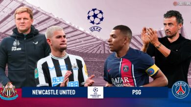 توقيت مباراة باريس سان جيرمان ونيوكاسل يونايتد والقنوات الناقلة في دوري ابطال اوروبا