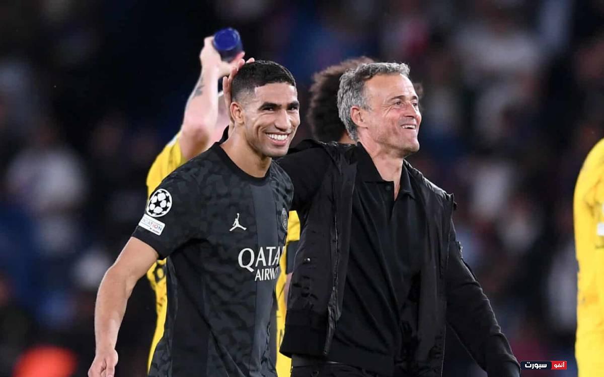 لويس إنريكي يفاجئ أشرف حكيمي من جديد بهده الخطوة