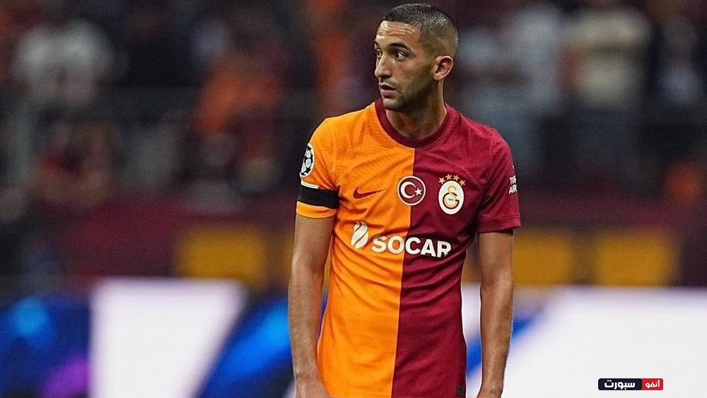 حكيم زياش يقود تشكيلة غلطة سراي أمام كوبنهاغن بدوري الأبطال