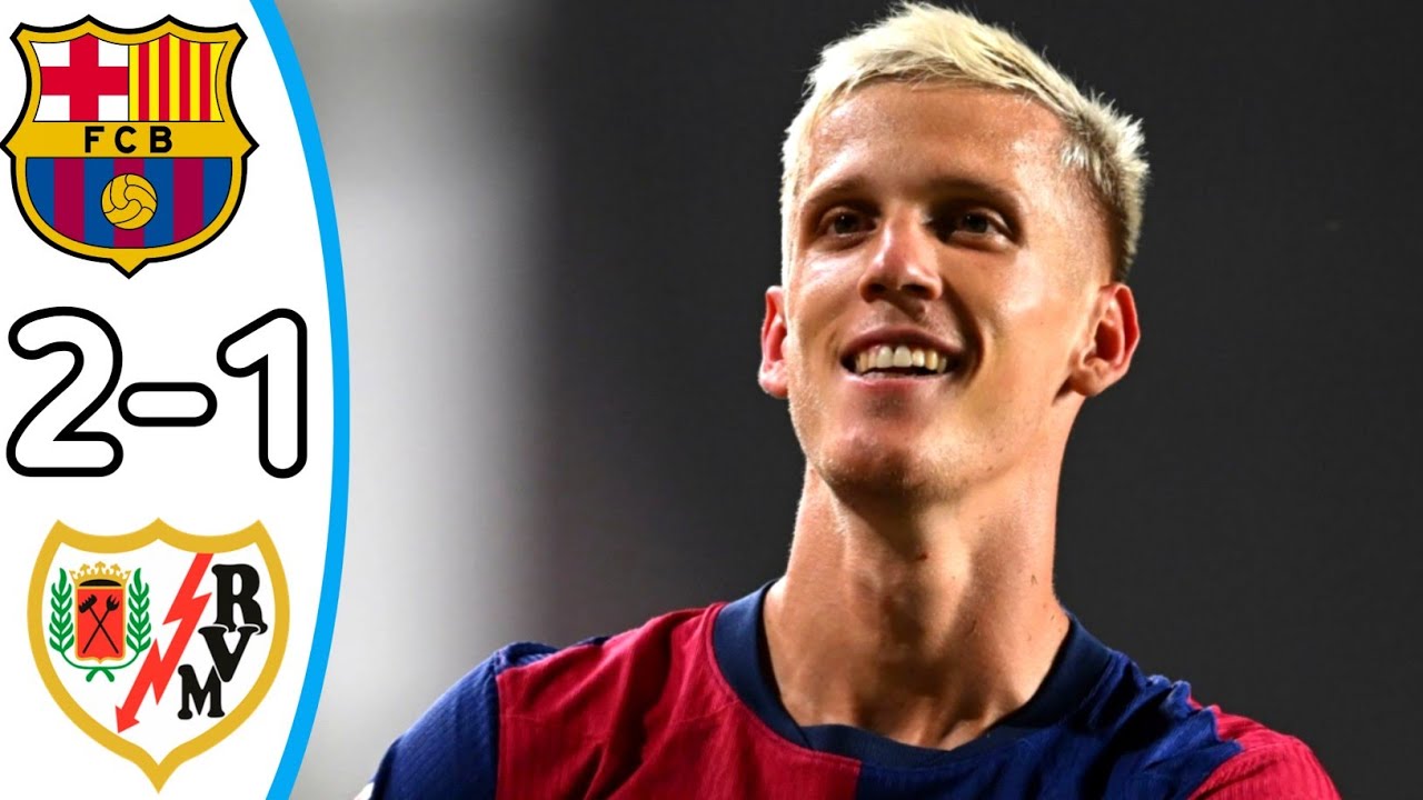 فيديو ملخص وأهداف مباراة برشلونة ورايو فاليكانو 2-1 في الدوري الإسباني فيديو ملخص وأهداف مباراة برشلونة ورايو فاليكانو 2-1 في الدوري الإسباني