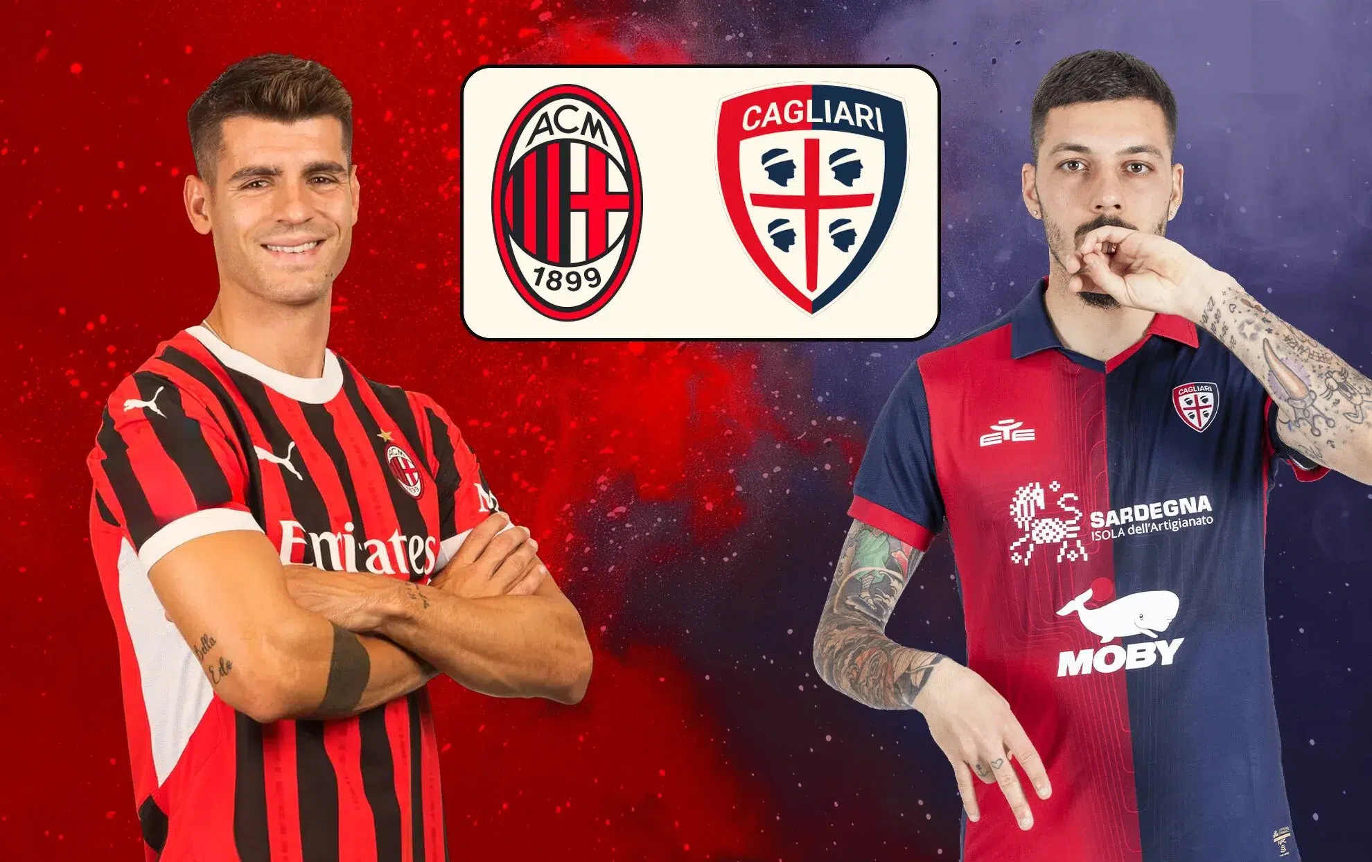 القنوات الناقلة لمباراة ميلان وكالياري في الدوري الإيطالي