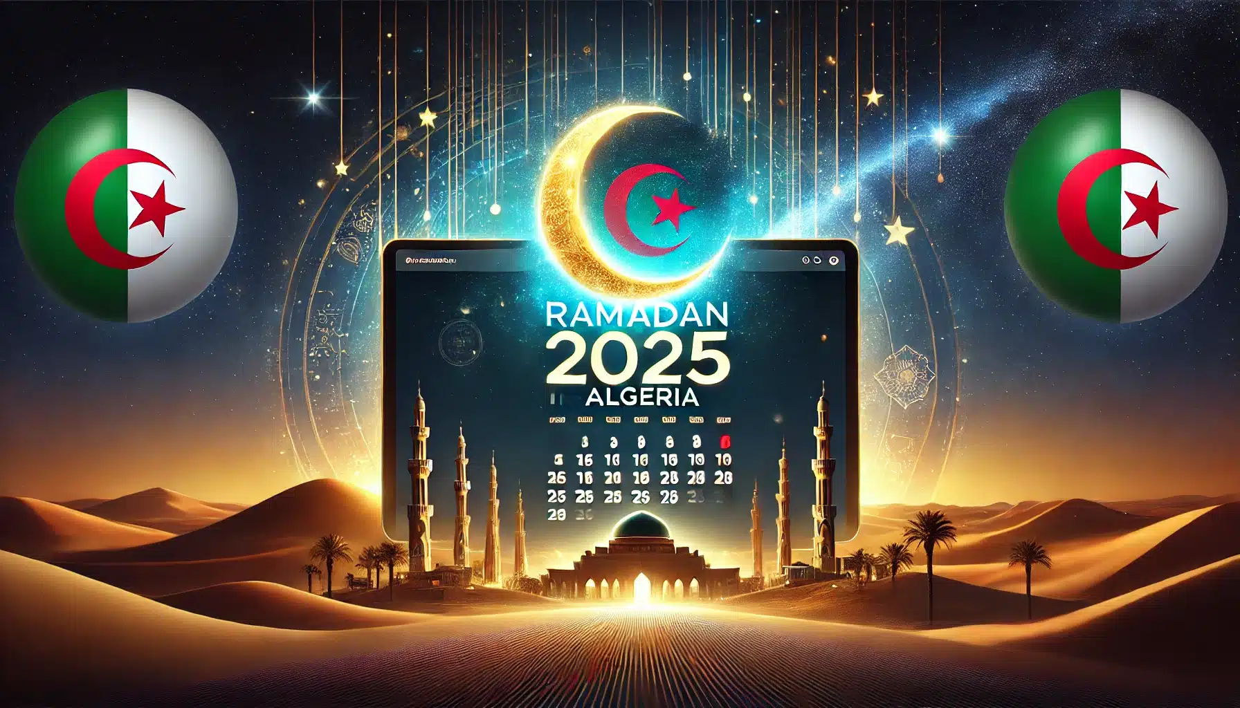 موعد أول أيام شهر رمضان 2025 في الجزائر: تحري الهلال وتقاليد استقبال الشهر الفضيل