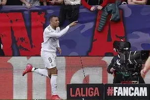 ترتيب هدافي الدوري الإسباني بعد تسجيل كيليان مبابي في شباك أوساسونا