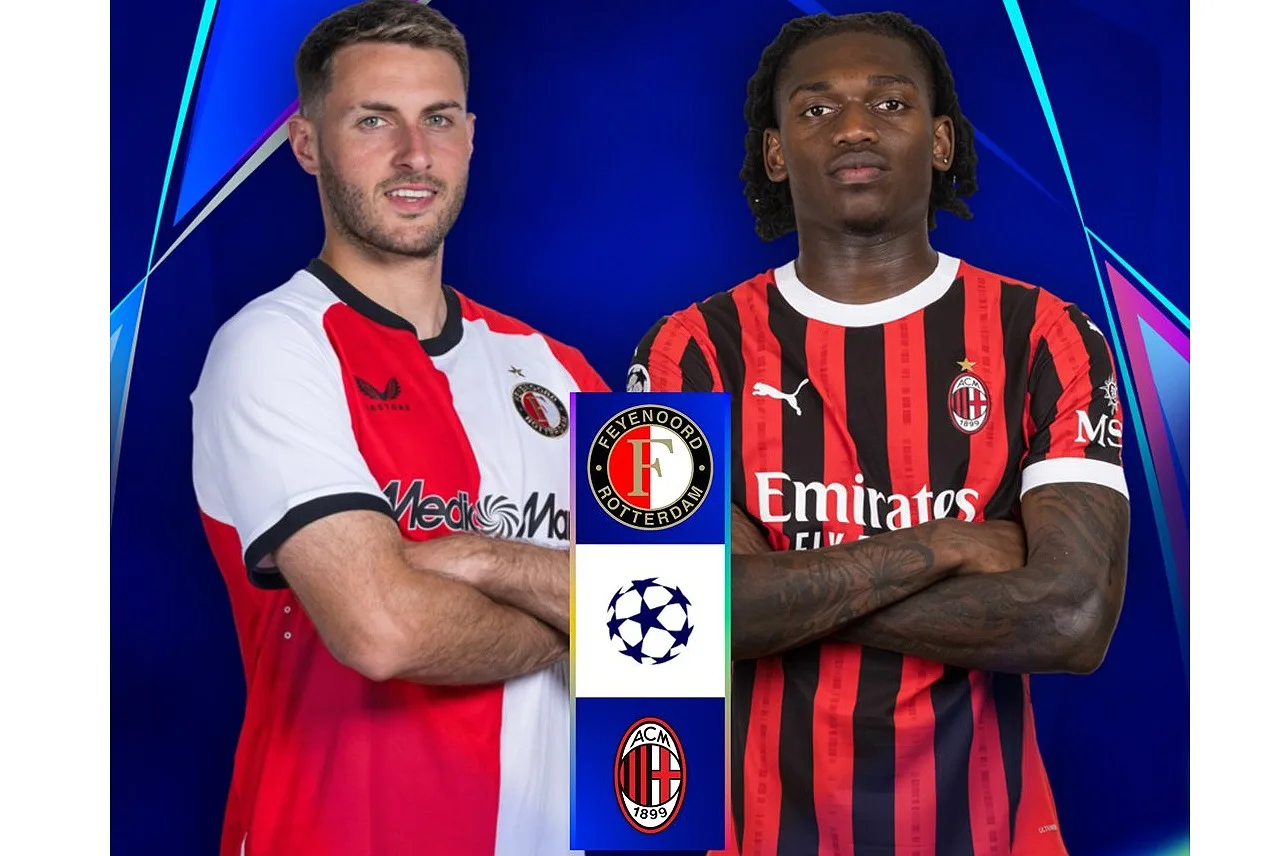 القنوات المفتوحة الناقلة لمباراة ميلان وفاينورد روتردام في دوري أبطال أوروبا