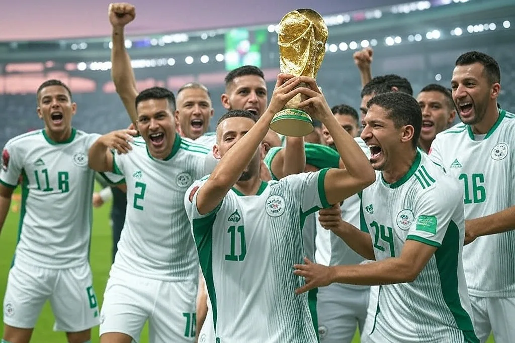 الذكاء الإصطناعي يرشح الجزائر للفوز بكأس العالم 2025 على حساب البرازيل بسانتياغو برنابيو 