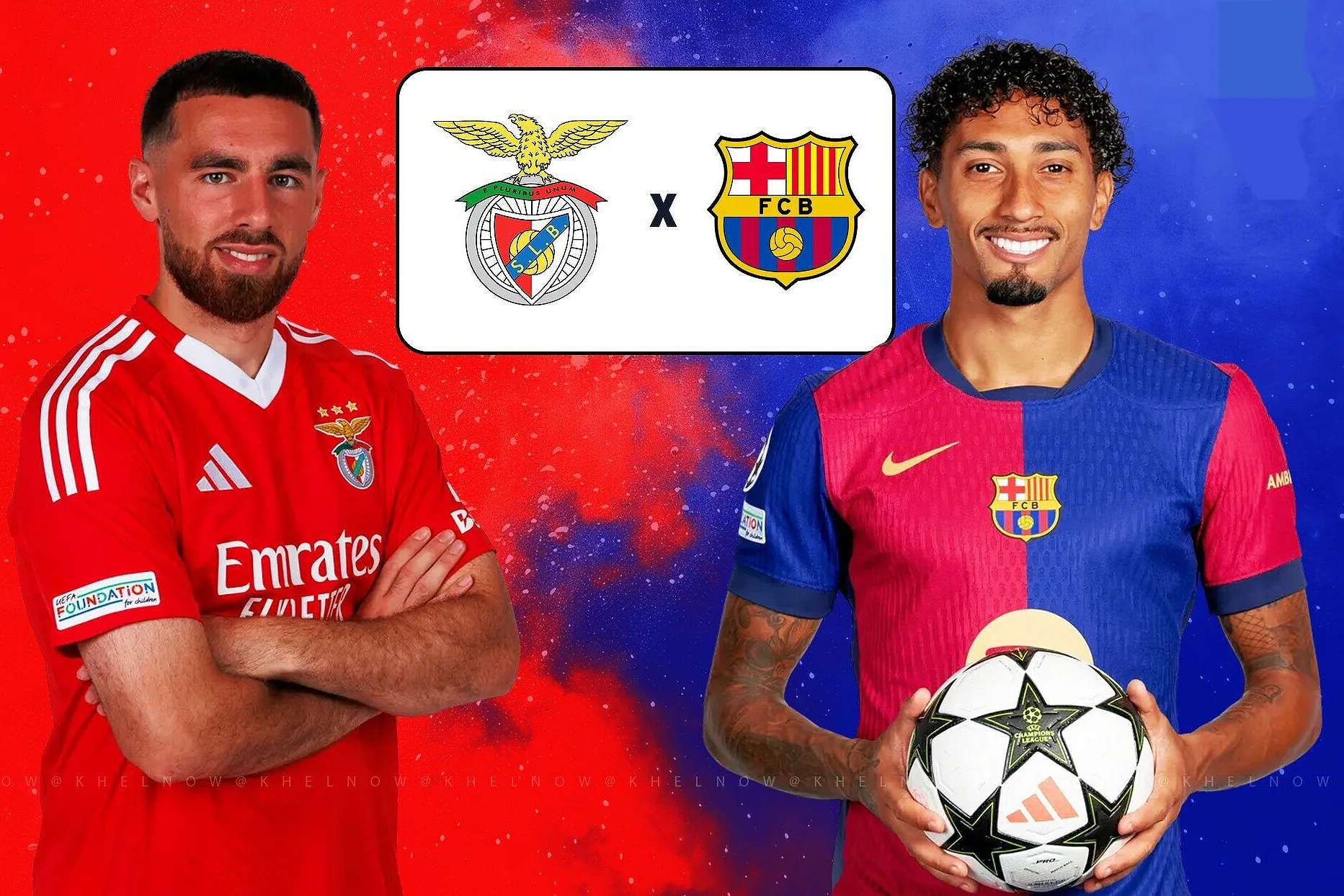 القنوات الناقلة لمباراة بنفيكا وبرشلونة في دوري أبطال أوروبا