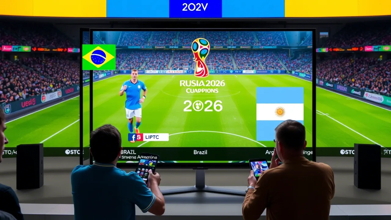 القنوات الناقلة لمباراة البرازيل والأرجنتين في تصفيات كأس العالم 2026