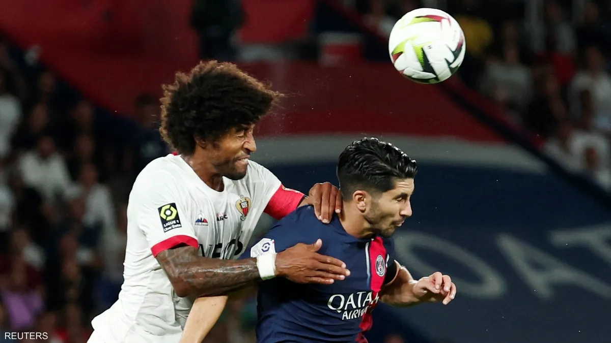 نيس يحقق فوزاً تاريخياً على باريس سان جيرمان بفضل ثلاثية رائعة في الدوري الفرنسي
