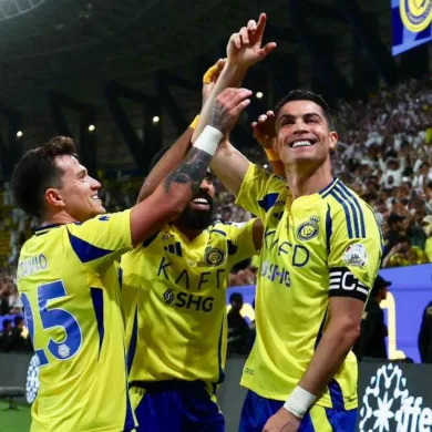 "النصر يحقق انتصاراً ساحقاً على يوكوهاما الياباني في دوري النخبة: ملخص وأهداف المباراة"