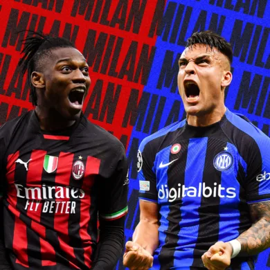 القنوات المفتوحة الناقلة لمباراة ميلان وانتر ميلان في كأس إيطاليا