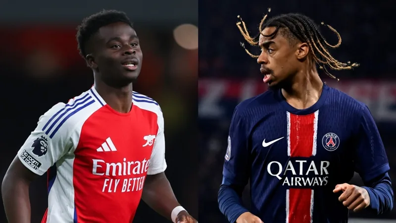 توقيت مباراة آرسنال وباريس سان جيرمان والقنوات الناقلة في دوري أبطال أوروبا