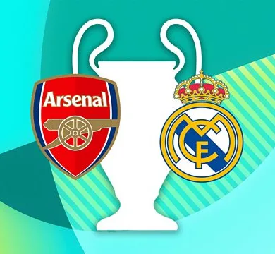 تردد القنوات الناقلة لمباراة آرسنال وريال مدريد في دوري أبطال أوروبا
