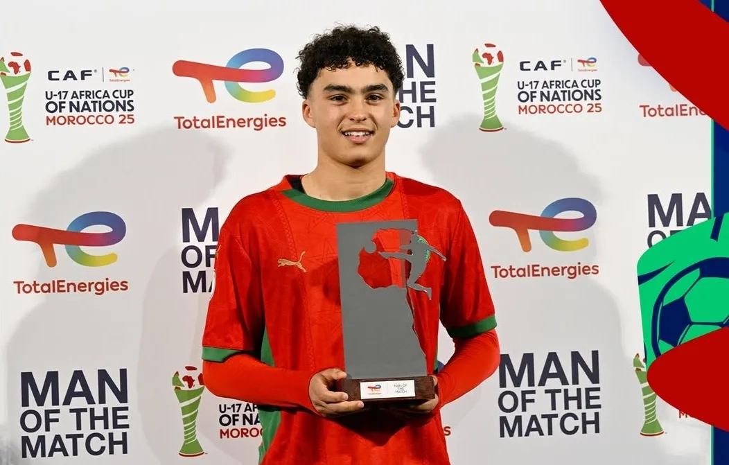 زياد باها.. رجل مباراة المغرب وجنوب أفريقيا في "كان تحت 17 سنة"