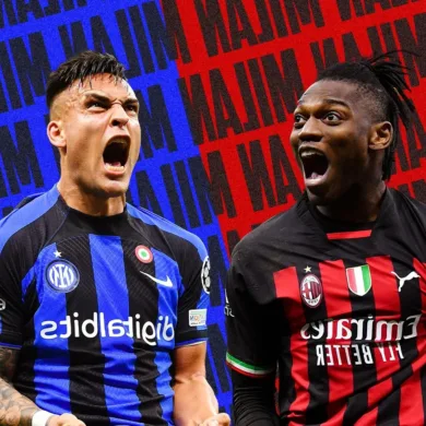 موعد مباراة إنتر ميلان وميلان في كأس إيطاليا 2025 والقنوات الناقلة