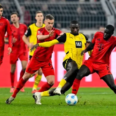 ترتيب الدوري الالماني بعد تعادل باير ميونخ ودورتموند 2-2
