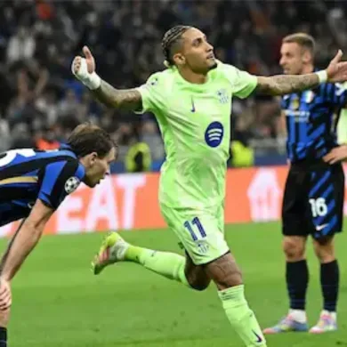 ترتيب هدافي دوري أبطال أوروبا بعد تسجيل رافينيا في شباك انتر ميلان