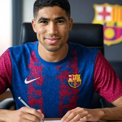 صفقة القرن أشرف حكيمي على بعد خطوة من أرتداء قميص برشلونة