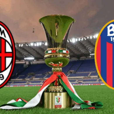 توقيت مباراة ميلان وبولونيا والقنوات الناقلة في نهائي كأس إيطاليا