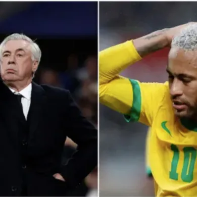 غياب نيمار عن قائمة أنشيلوتي الأولى للبرازيل