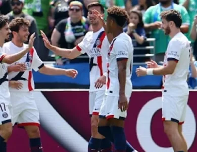 ترتيب فريق باريس سان جيرمان بعد وصوله إلى دور الـ 16 في كأس العالم للأندية.