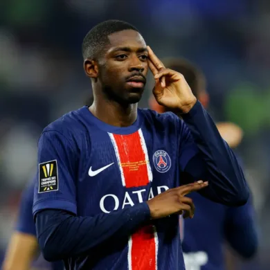 ديمبلي يكسر رقم مبابي مع باريس سان جيرمان في دوري الأبطال