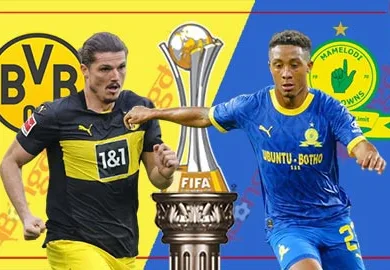 توقيت مباراة بروسيا دورتموند وماميلودي صن داونز والقنوات الناقلة في كأس العالم للأندية