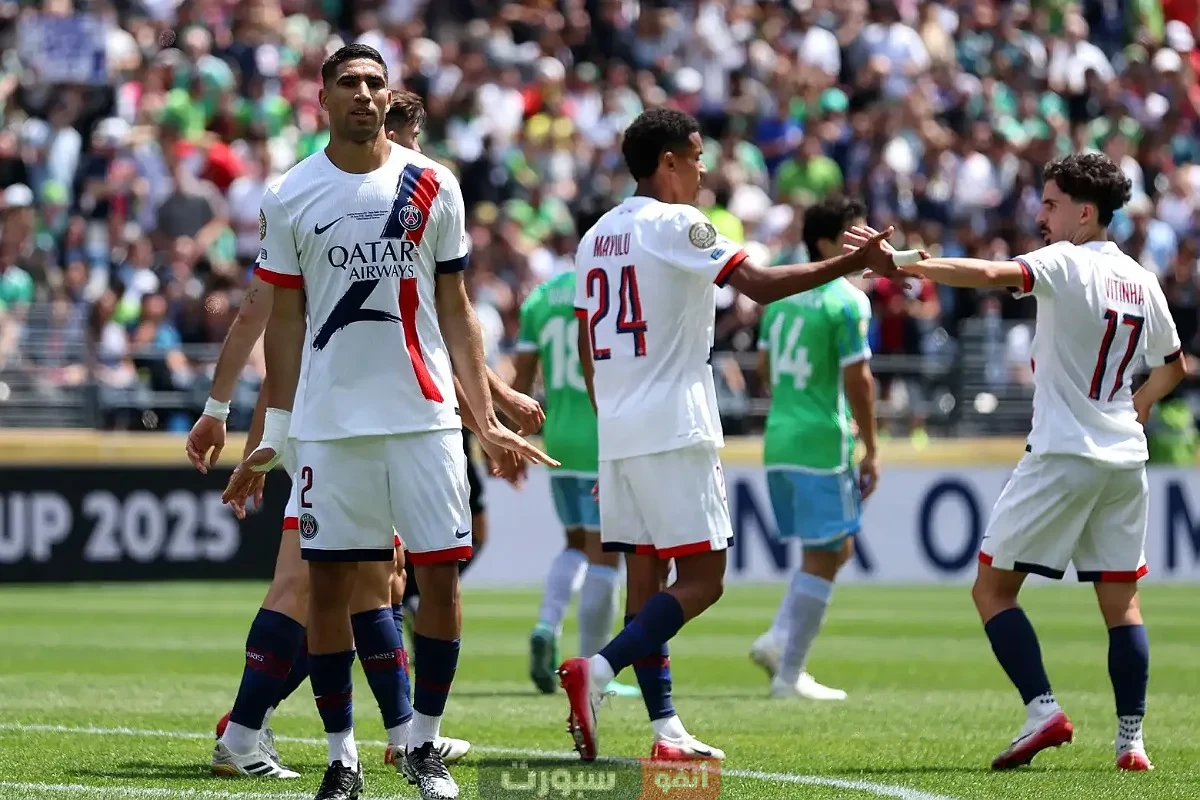 ترتيب مجموعة باريس سان جيرمان في كأس العالم للأندية بعد فوز على سياتل ساوندرز