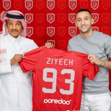 اهتمام نادي الوداد البيضاوي بالتعاقد مع حكيم زياش بعد فسخ عقده مع الدحيل القطري