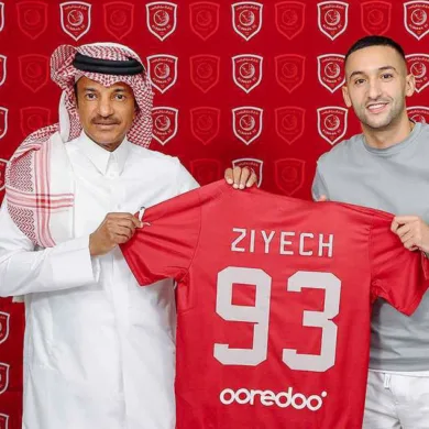 حكيم زياش ينهي مشواره مع نادي الدحيل القطري