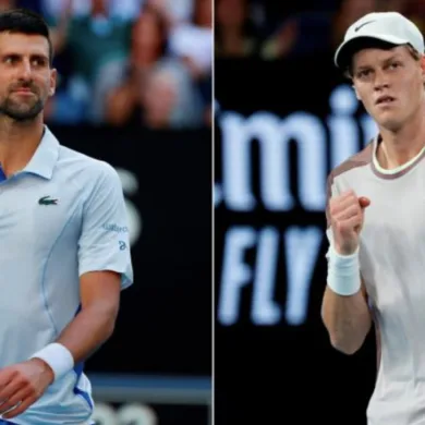 نوفاك ديوكوفيتش يواجه الإيطالي يانيك سينر في نصف نهائي رولان غاروس 2025