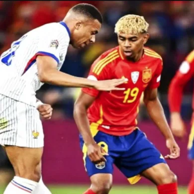 مبابي يهاجم الحكم بعد الخسارة المثيرة أمام إسبانيا في دوري أمم أوروبا