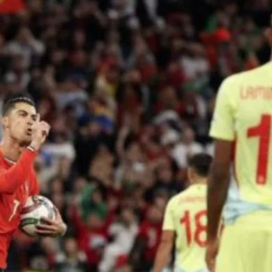 رد فعل لامين يامال بعد الخسارة وتتويج البرتغال