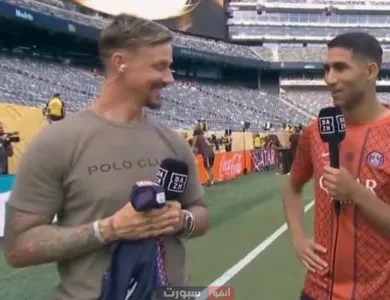 أشرف حكيمي يهدي قميصه لمدربه السابق في ريال مدريد