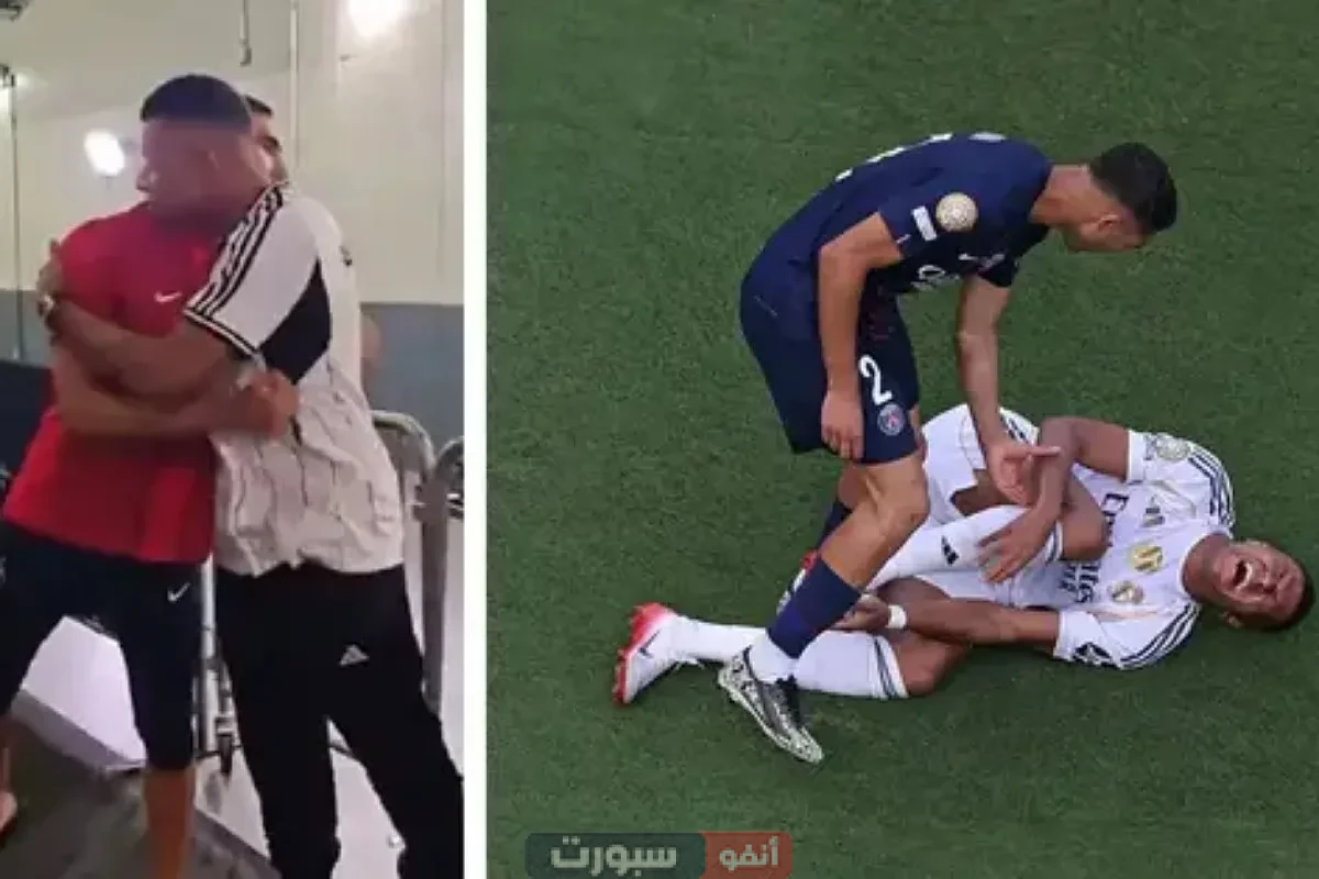فيديو الكاميرات ترصد لقطة هزت العالم بطلها أشرف حكيمي ومبابي في مباراة ريال مدريد وسان جيرمان