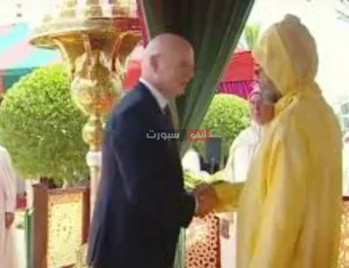 رد فعل جزائري بعد استقبال إنفانتينو في حفل عيد العرش وتقديمه التهاني لملك المغرب