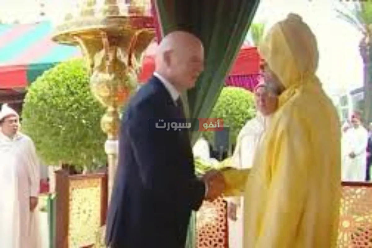 رد فعل جزائري بعد استقبال إنفانتينو في حفل عيد العرش وتقديمه التهاني لملك المغرب