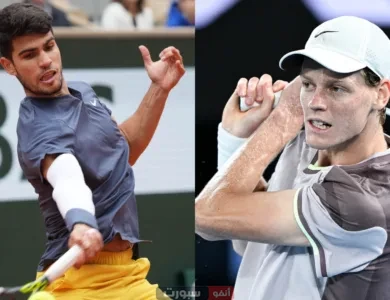 مشاهدة مباراة كارلوس ألكاراز ويانيك سينر بث مباشر اليوم نهائي ويمبلدون 2025