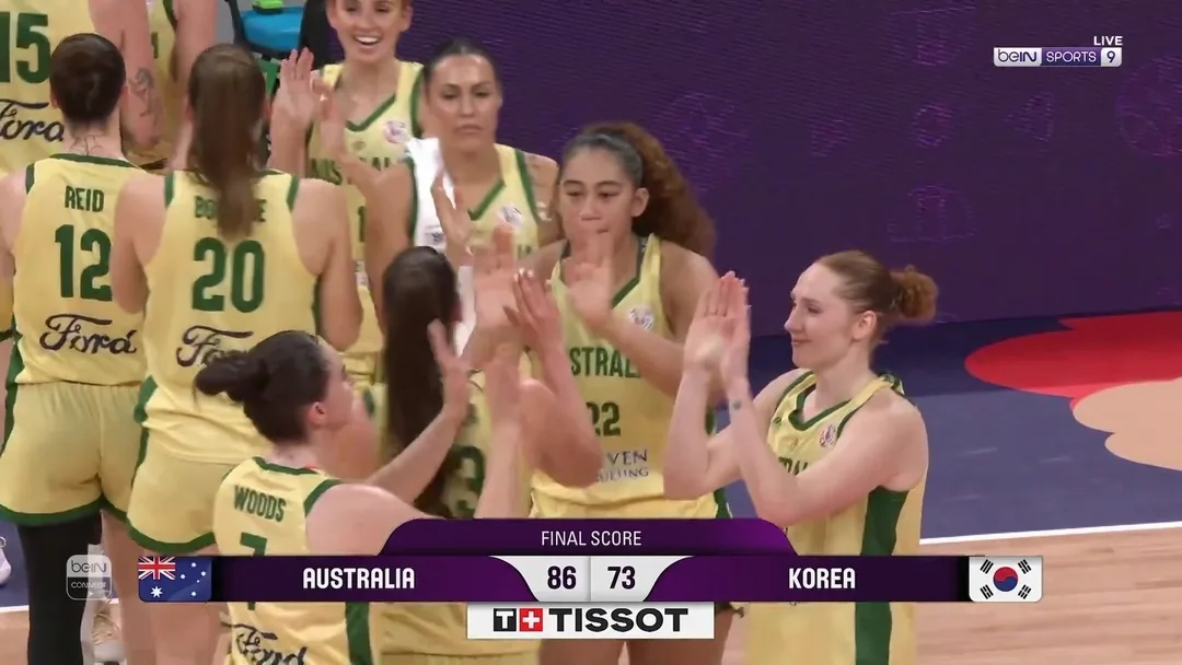 أستراليا تتأهل لنهائي كأس آسيا للسيدات في كرة السلة