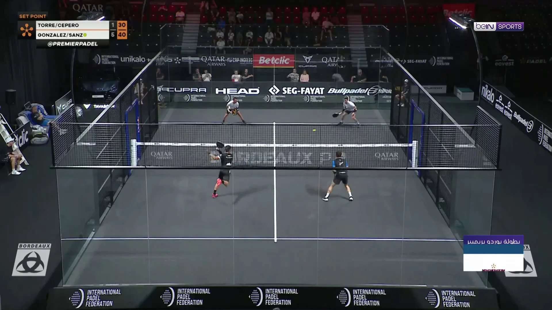 بطولة بوردو لبادل: الثنائي الإسباني غونثاليث وسانث يتأهلان إلى ربع النهائي