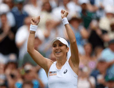 بينتشيتش تتجاوز أندريفا وتلتقي شفيونتيك في نصف نهائي ويمبلدون