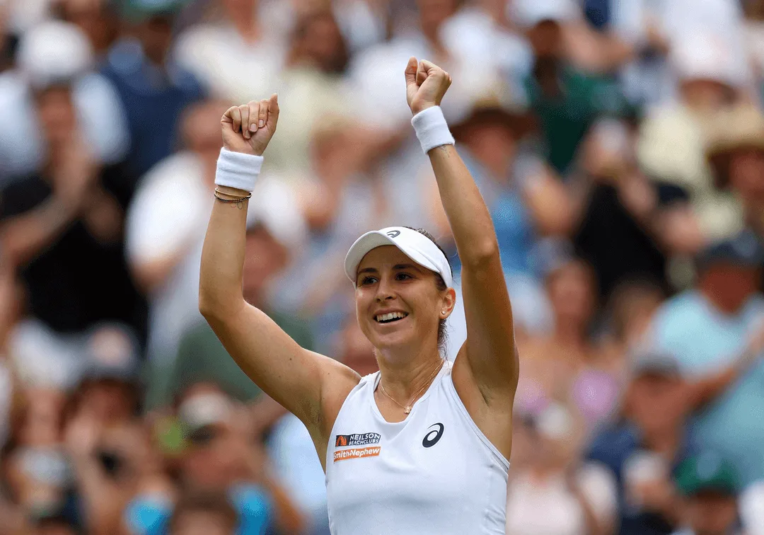 بينتشيتش تتجاوز أندريفا وتلتقي شفيونتيك في نصف نهائي ويمبلدون