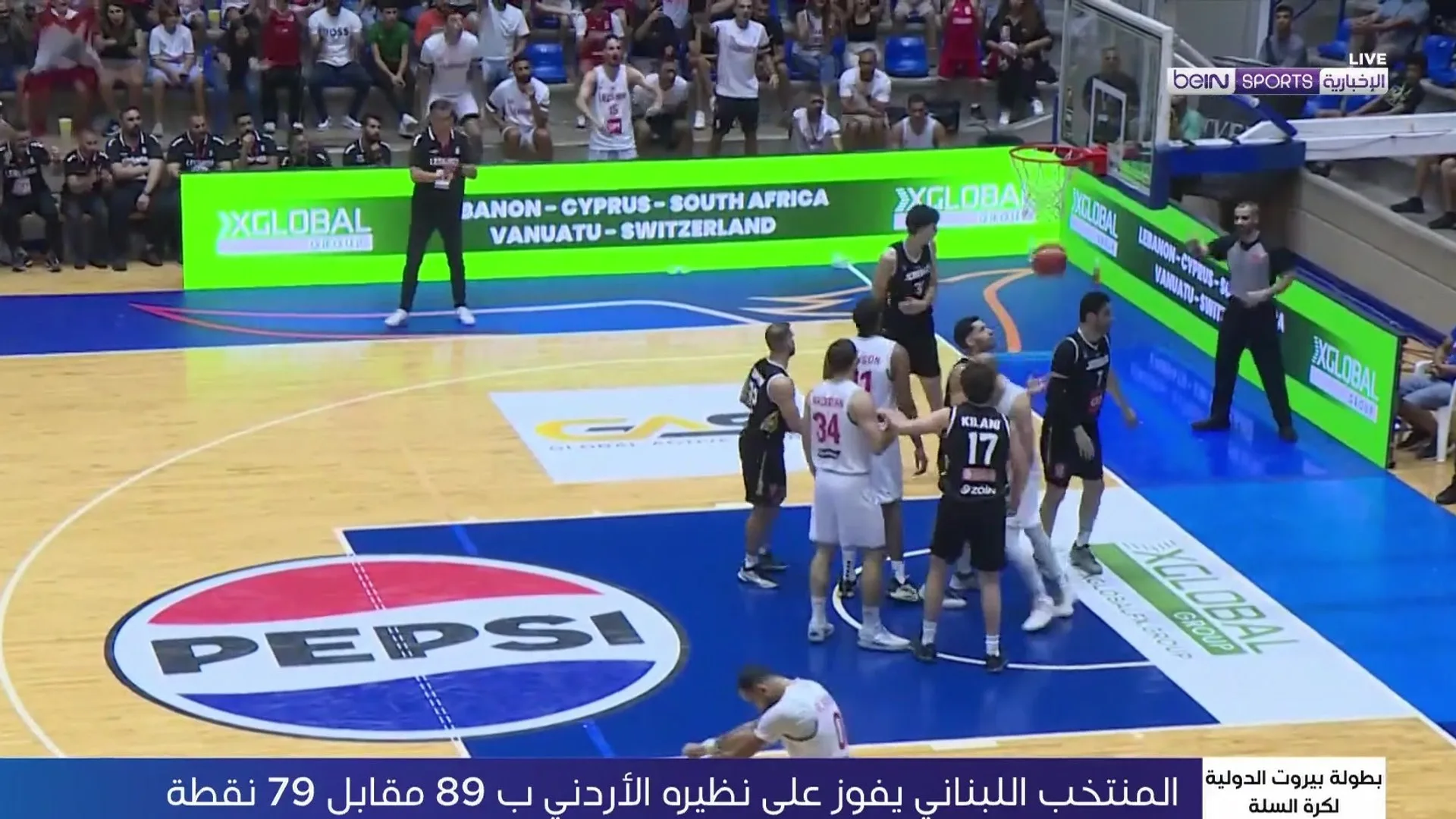 فوز لبنان على الأردن في افتتاح بطولة بيروت