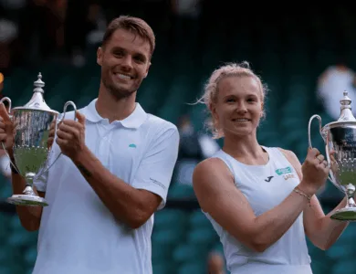 فيربيك وسينياكوفا يتوجان بلقب الزوجي المختلط في ويمبلدون